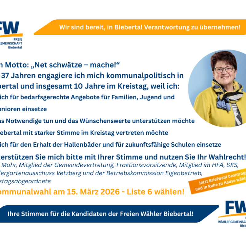 Kandidatinnen und Kandidaten zur Wahl 2026