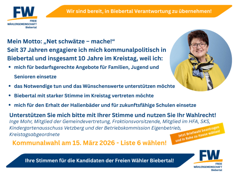 Kandidatinnen und Kandidaten zur Wahl 2026